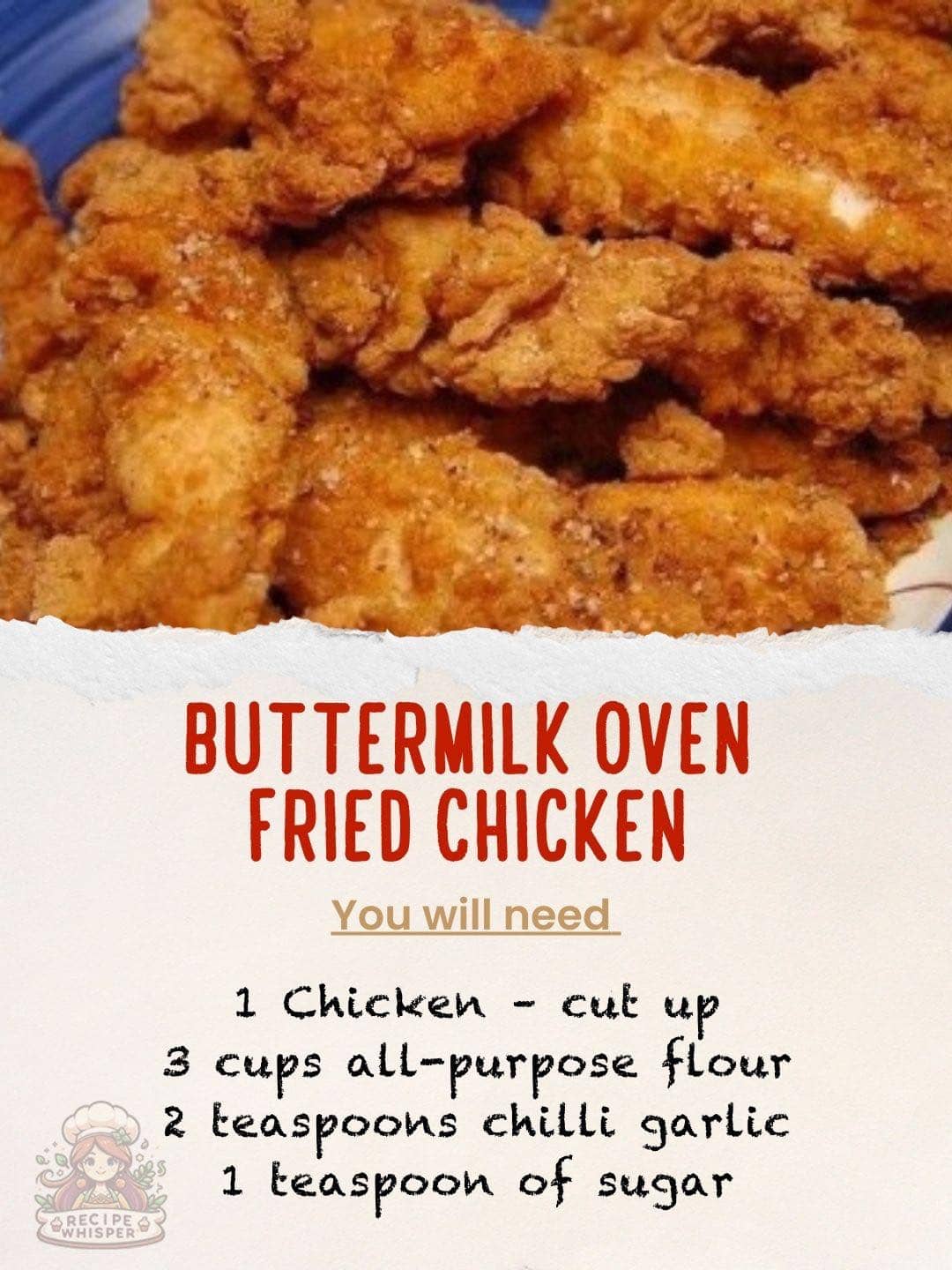 Buttermilk Oven Fried Chicken – Recipe Whisper