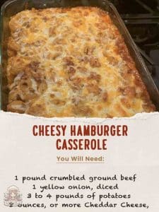 Cheesy Hamburger Potato Casserole – Recipe Whisper
